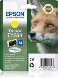 Epson oryginalny ink blistr, C13T12844022, T1284, yellow, 3,5ml, Stylus S22, SX125, 420W, 425W, Stylus Office BX305 C13T12844022