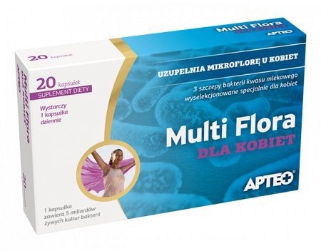 Synoptis PHARMA Multi Flora dla kobiet APTEO, 20 kapsułek Wysyłka kurierem tylko 10,99 zł
