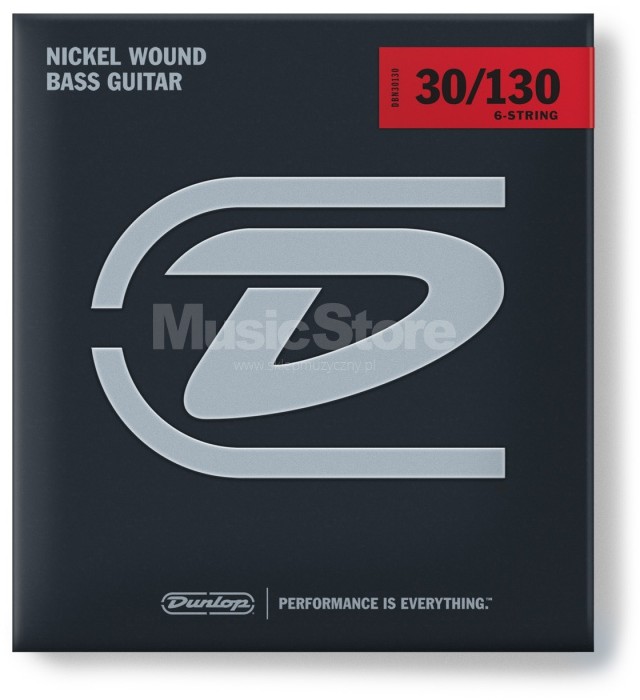 Dunlop Nickel Plated Bass 6 30-130