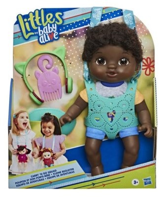Hasbro Lalka Baby Alive Maluch z nosidełkiem Czarnoskora