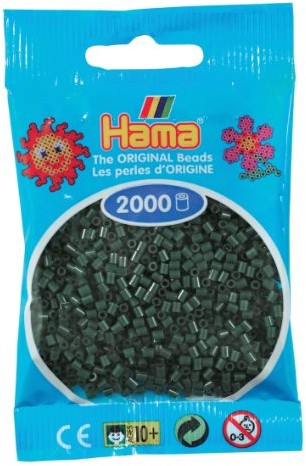 Hama HAMA BEADS Mini, 2.5mm, ciemnozielony