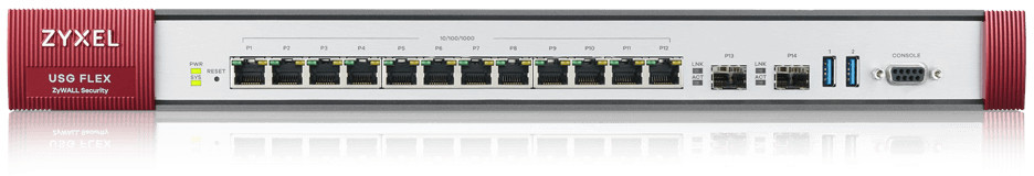 ZyXEL USG Flex Firewall 12 Gigabit user-definable ports, 2*SFP, 2* USB USGFLEX700-EU0101F