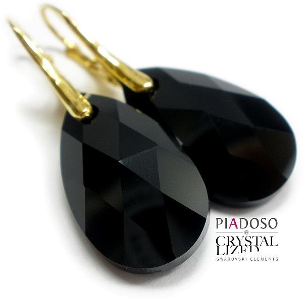 Swarovski kolczyki ZŁOTE SREBRO Certyfikat 22JT