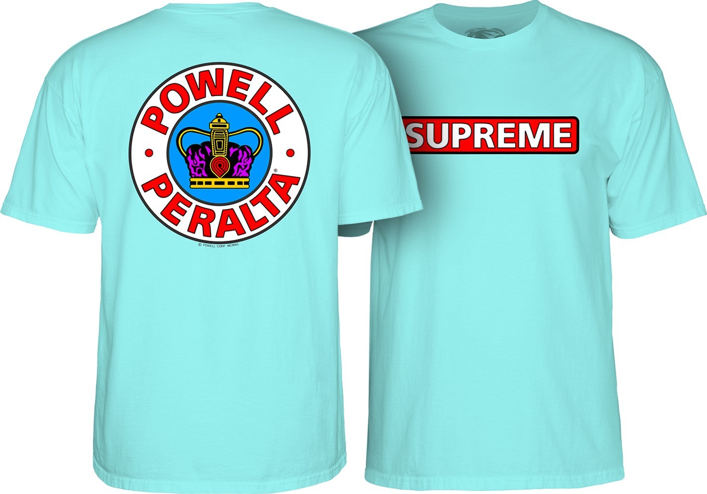 POWELL PERALTA t-shirt POWELL PERALTA SUPREME Celadon