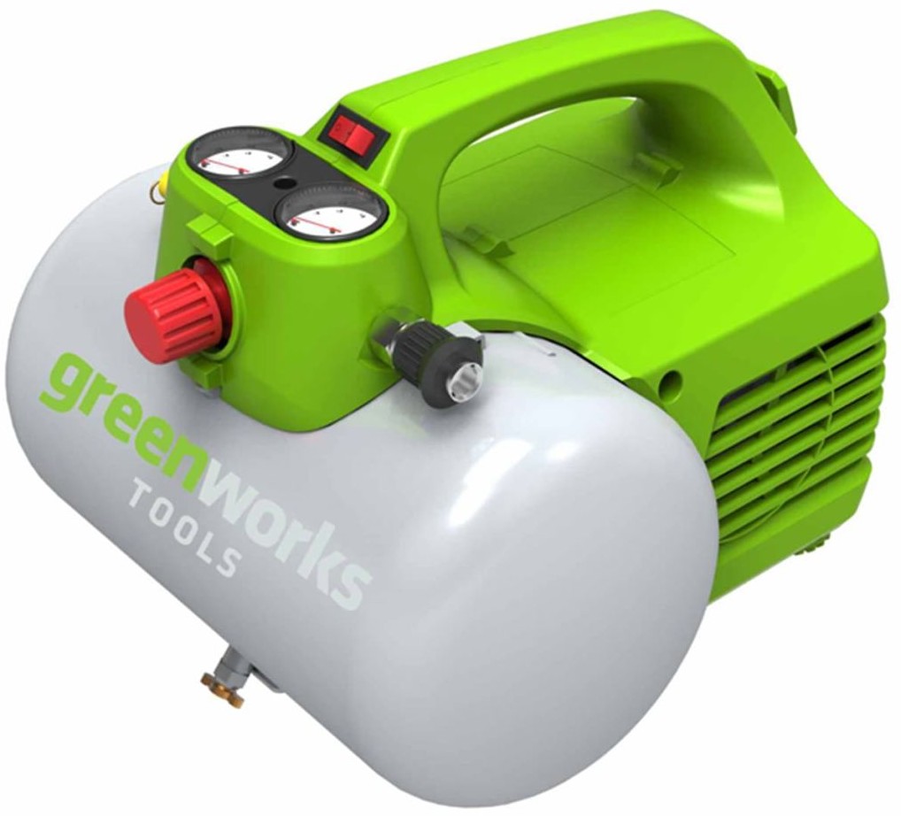 GREENWORKS Elektryczna sprężarka powietrza GAC6L, 300 W, 6 L, 4101302 Tools