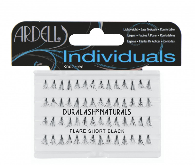 Ardell Individual DuraLash - Kępki rzęs - 407108 - FLARE SHORT BLACK - KNOT FREE