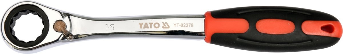 Yato KLUCZ OCZKOWY ODGIĘTY Z GRZECHOTKĄ 16MM YT-02378
