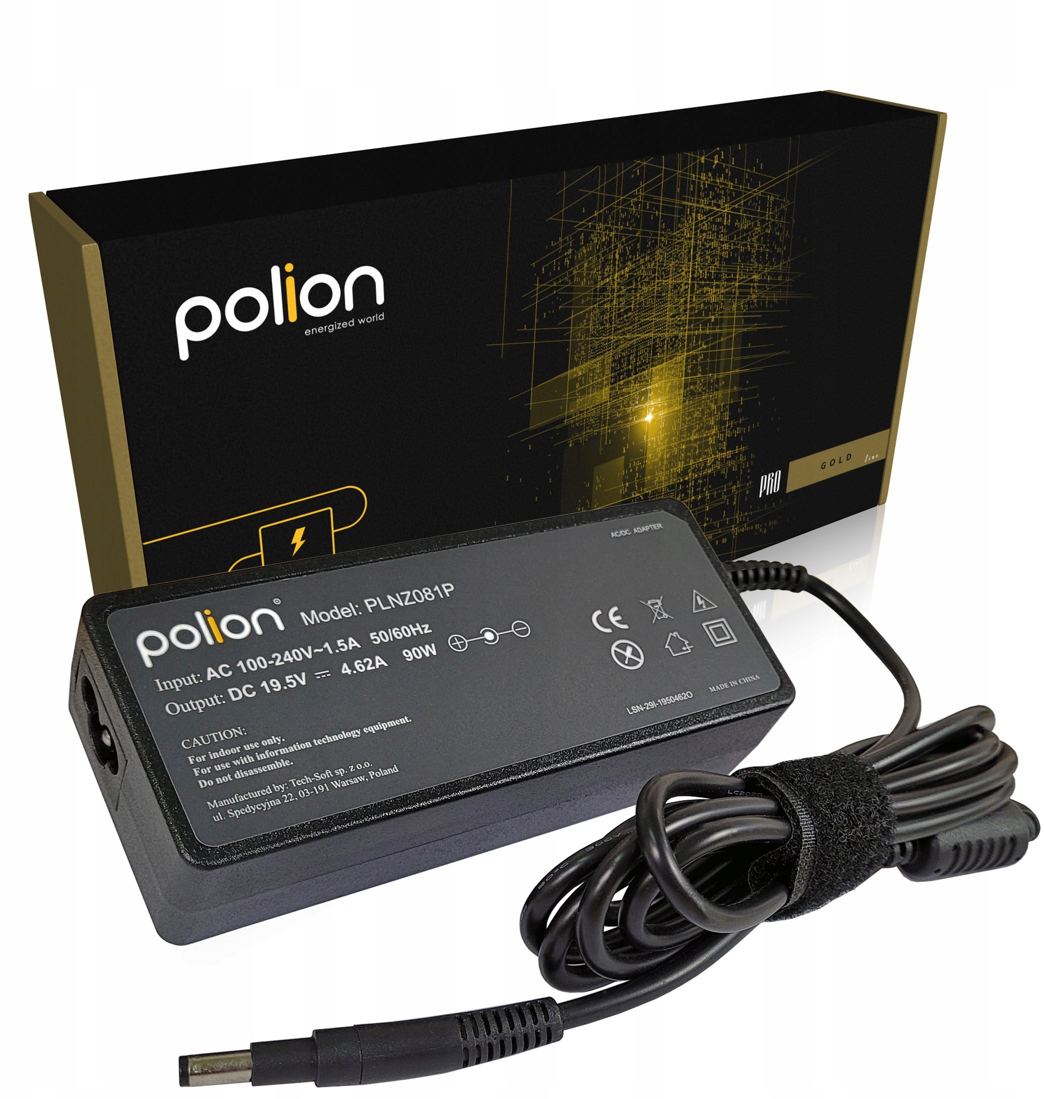 HP Ładowarka 90W do 19,5V 4,62A 4,8x1,7mm