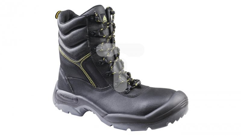 Delta Plus Buty robocze ze skórzany krupon barwiony gładki amagnetyczne S3 SRC kolor czarny rozmiar 45 CALYPS3NO45 CALYPS3NO45