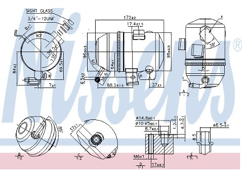 NISSENS Osuszacz klimatyzacji 95469