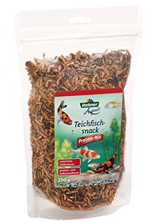 Dehner rozpychacz Aqua akwarystyka Snack do stawu, białka-Mix, 200 G