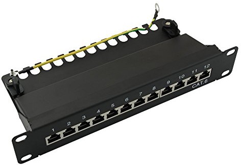 LogiLink Professional Cat.6 A (500 MHz) Patch Panel, czarny NP0046