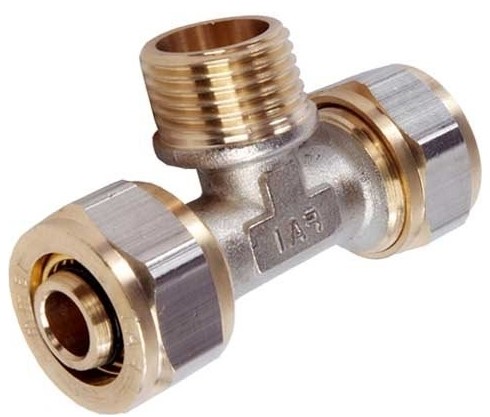 Idmar Trójnik PEX  Group gwint zewnętrzny 16 x 1/2  x 16