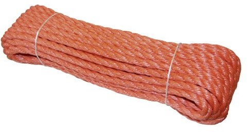 Kerbl 375 Poly, liny kłębek, pomarańczowy, 8 mm 376