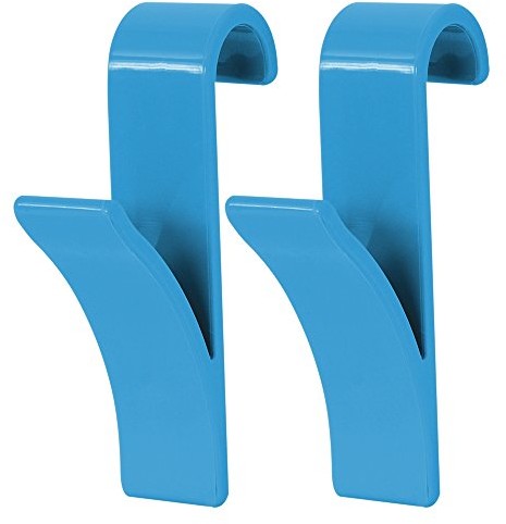 homeXpert MSV 141417 hak do grzejników Niebieski metalowy 2-częściowy 6,4 x 9,8 x 2,5 cm 141417