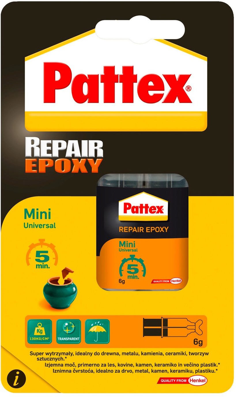 Pattex Klej epoksydowy Repair Epoxy Mini Uniwersal 5 min 6 g