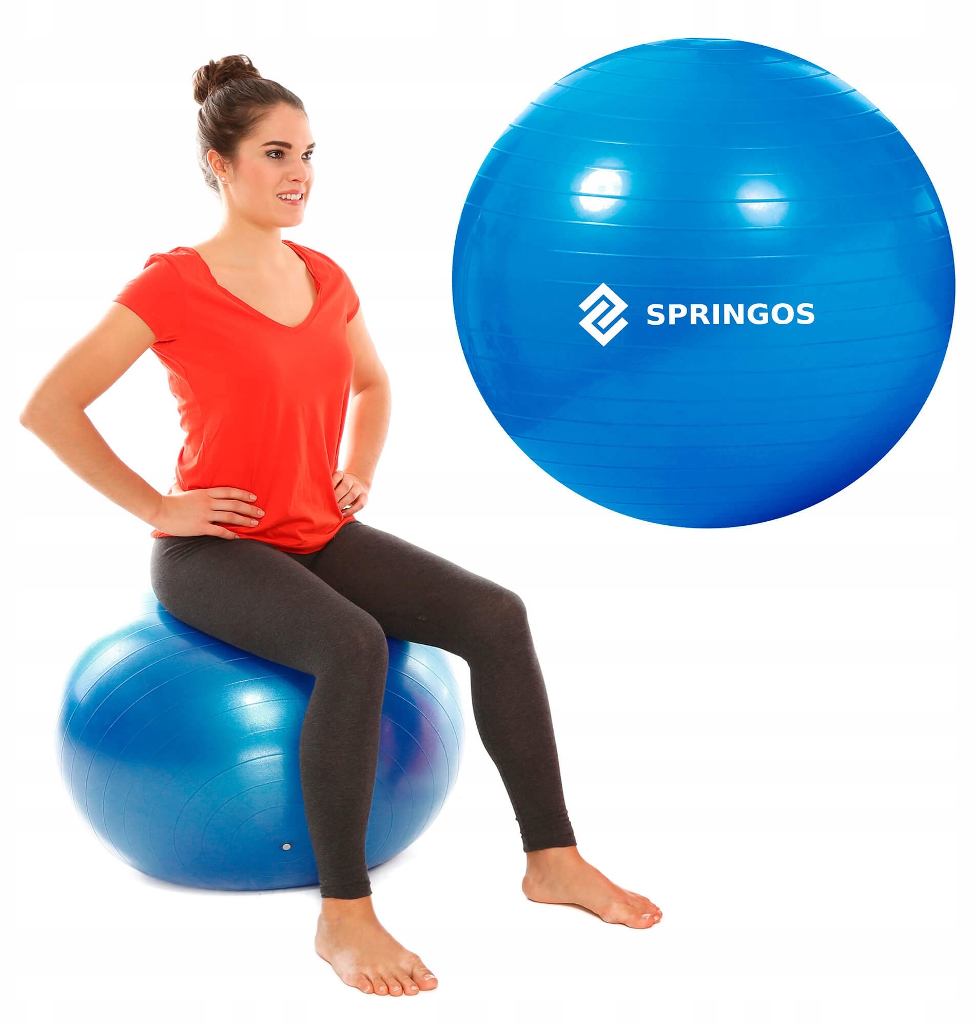 Piłka Fitness Gimnastyczna Do Ćwiczeń 85 CM Duża