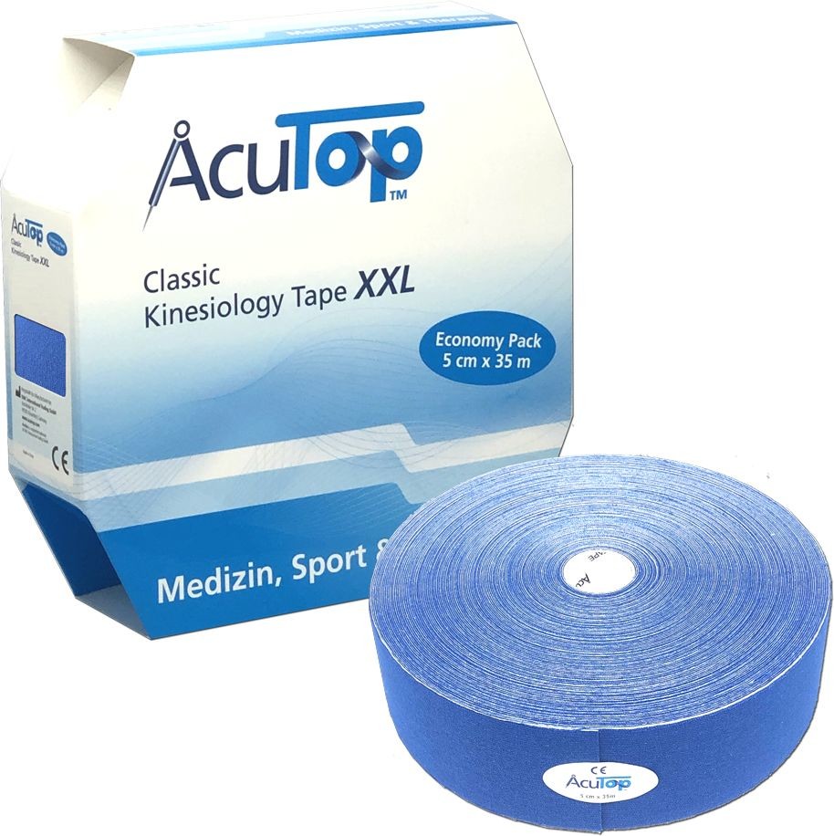 Tape AcuTop Classic XXL Kinesiology 35m CIEMNY NIEBIESKI (ATC long) 4260394880879