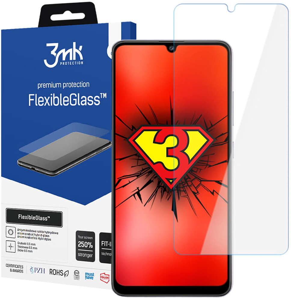 3MK Szkło hybrydowe ochronne Flexible Glass 7H do Samsung Galaxy A33 5G 12465X10