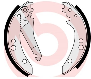 BREMBO Zestaw szczęk hamulcowych S 50 514