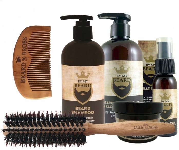 Zestaw do brody By My Beard Szczotka Grzebień