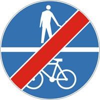 znak drogowy nakazu c13a-16a