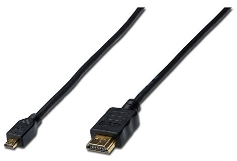 Digitus Kabel HDMI High Speed - Typ A St/St - 1m - m/Ethernet, Full HD, złoty - czarny AK-330115-010-S