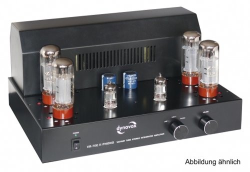 DynaVox Dynavox VR-70 wzmacniacz w pełni rurkowa E II Phono Czarny 4250019117565