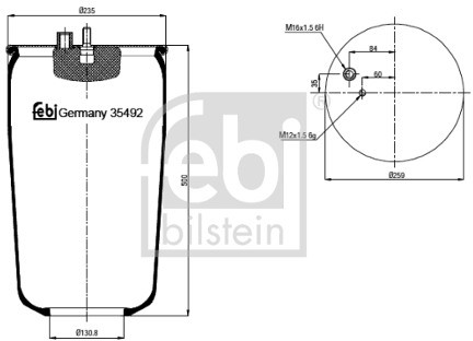 FEBI Mieszek, klimatyzacja FEBI 35492