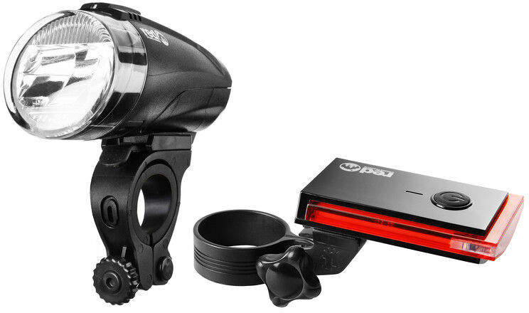 Red cycling products Red Cycling Products Bike Eye LED zestaw oświetlenia rowerowego, black 2020 Oświetlenie rowerowe - zestawy 4052406055487