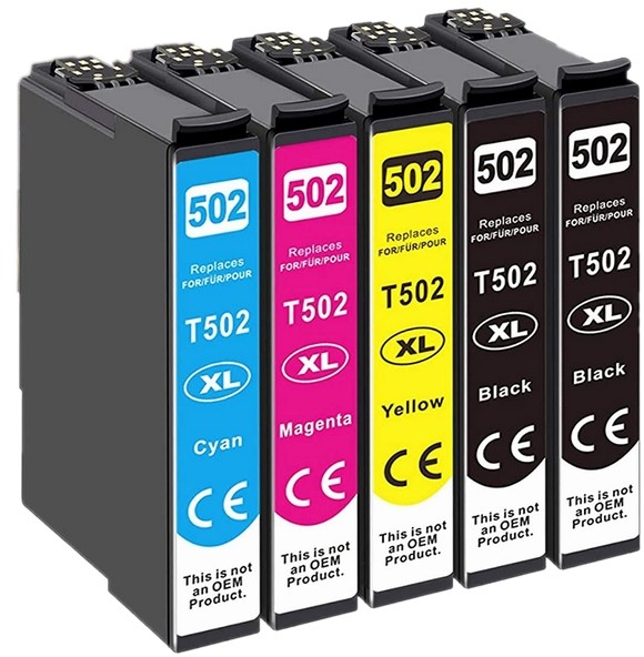 5x do Epson 502XL Workforce Wf 2860DWF 2865DWF