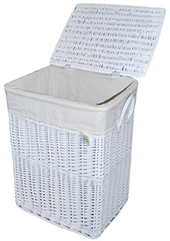 DVier Kosz na pranie wiklina Biały 32 X 24 h.46 08 WRT-A VWWK-08WRt-a