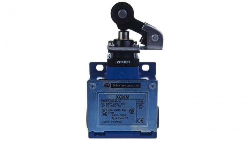 Schneider Electric Wyłącznik krańcowy 1R 1Z migowy metal dźwignia z rolką XCKM121 XCKM121