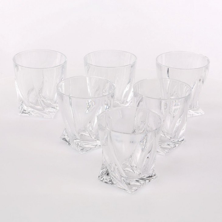 Bohemia Komplet szklanek do whisky Quadro 6 el 103007305