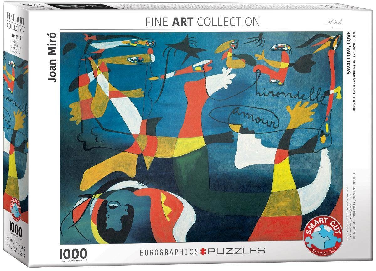 Eurographics Puzzle 1000 Swallow Love by Joan Mir 6000-0859 -