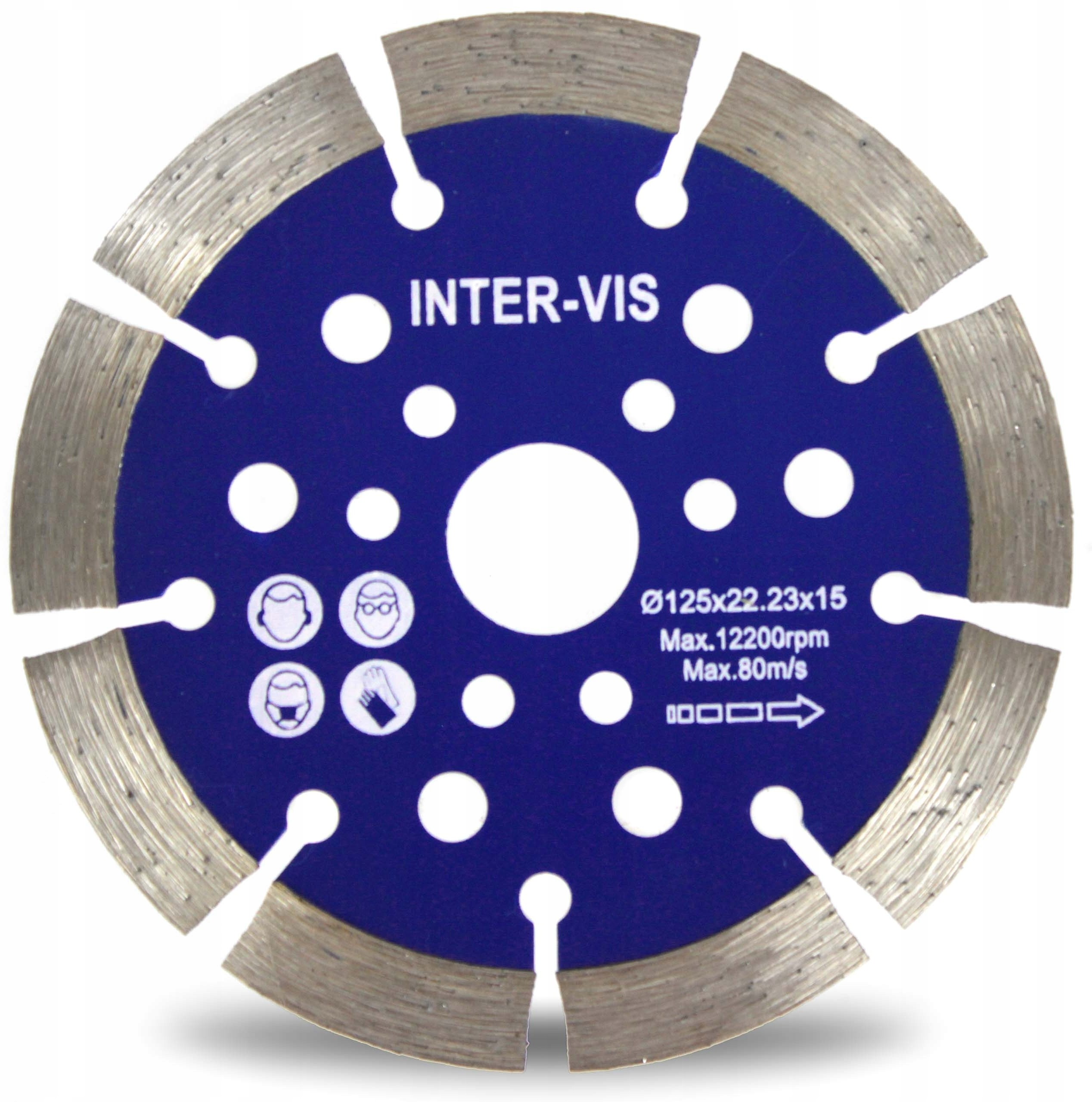Tarcza Diamentowa 125x22,2x15 mm Segment Intervis