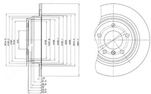 Delphi Tarcza hamulcowa BG3044
