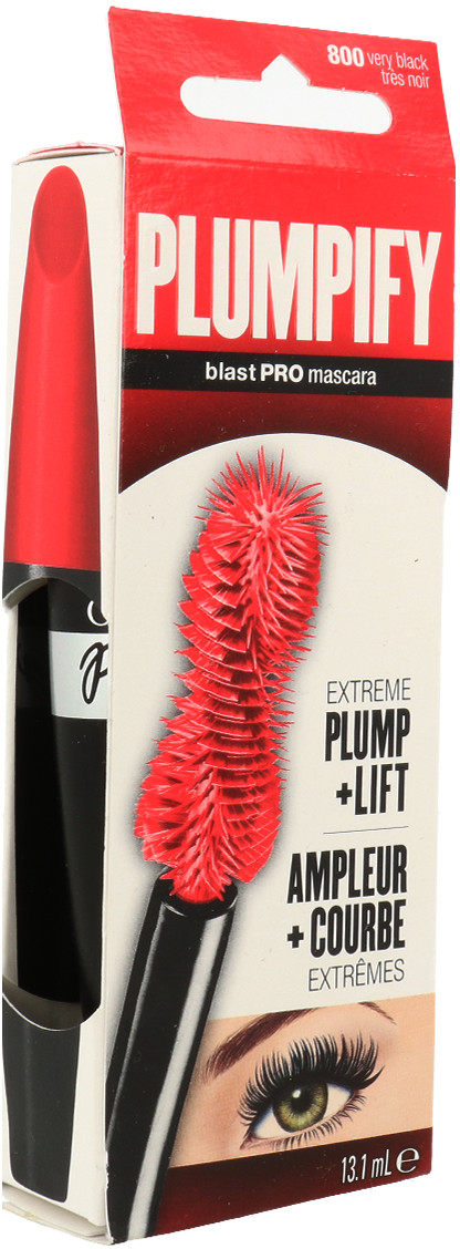 CoverGirl Plumpify Blast Pro Mascara Pogrubiający Tusz Do Rzęs 800 Very Black Czarny