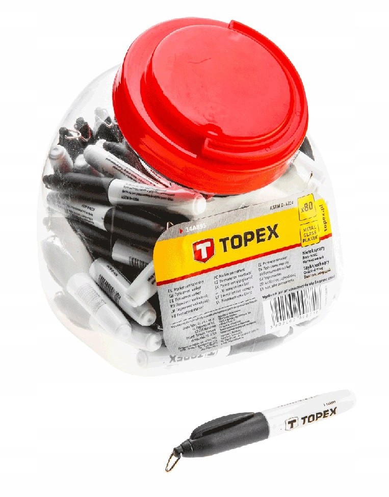 TOPEX Mini marker czarny 14A895