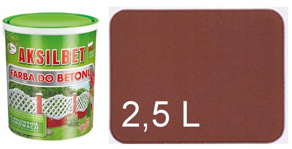 Aksilbet Farba do Betonu cegły klinkier ciemny 2,5