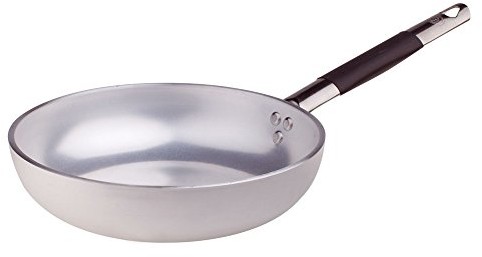 Pentole Agnelli pentole agnelli skakać patelnia indukcyjna z łbem wpuszczanym wysoka, wykonany z aluminium, grubość 5 MM, z trzonkiem z rur w stal nierdzewna Cool, srebrny, srebrny/czarny, 40 cm ALMC1111BC40