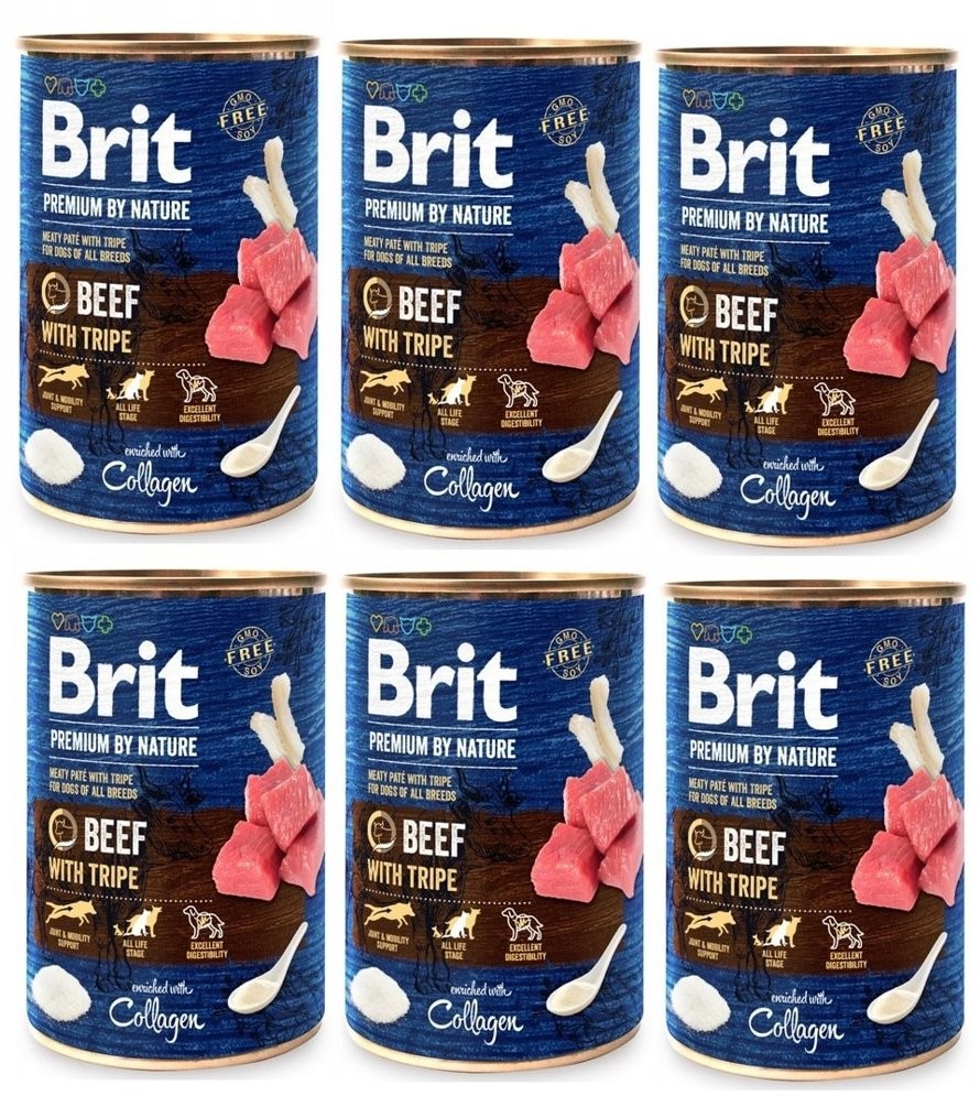 Brit Premium by Nature Beef with Tripe 6x800g 36581-uniw