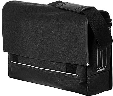 Basil Urban Fold torba na bagażnik rowerowy, czarny 17619_Schwarz_39.5 x 12 x 30 cm, 16 Liter