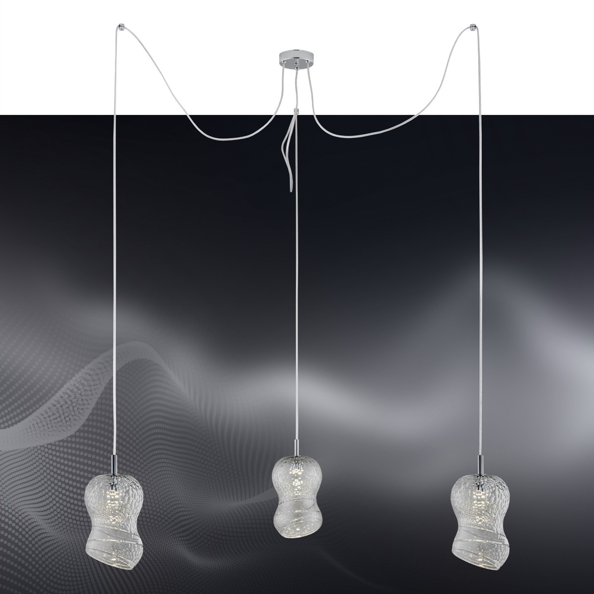 Argon X Lampa zwis nowoczesna GARDA 1357