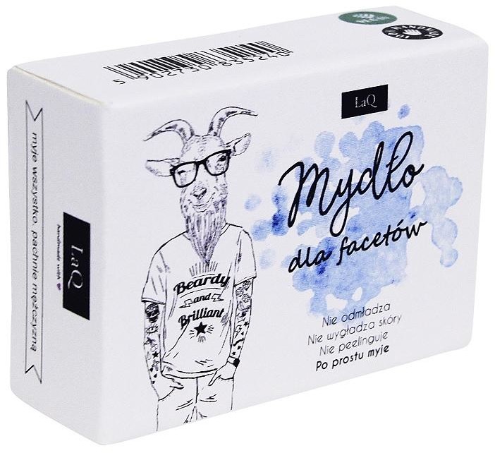 LaQ LaQ Mydło dla facetów z węglem aktywnym 85ml