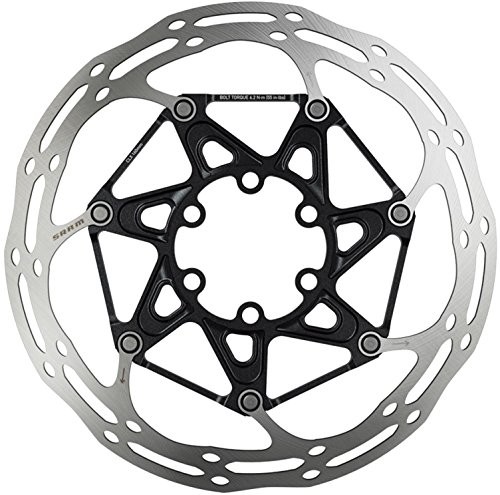 Sram SRAM Center Line Rounded 180 MM, dwuczęściowy zaokrąglony profil, 00.5018.037.021 hamulce/tarcze hamulcowe, srebrny, Standard 00.5018.037.021