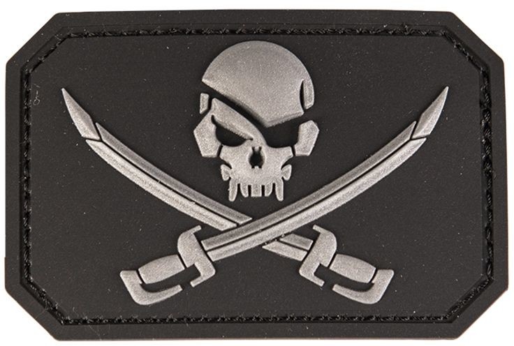 Mil-Tec Naszywka 3D Pirate Skull black (16832202) 16832202