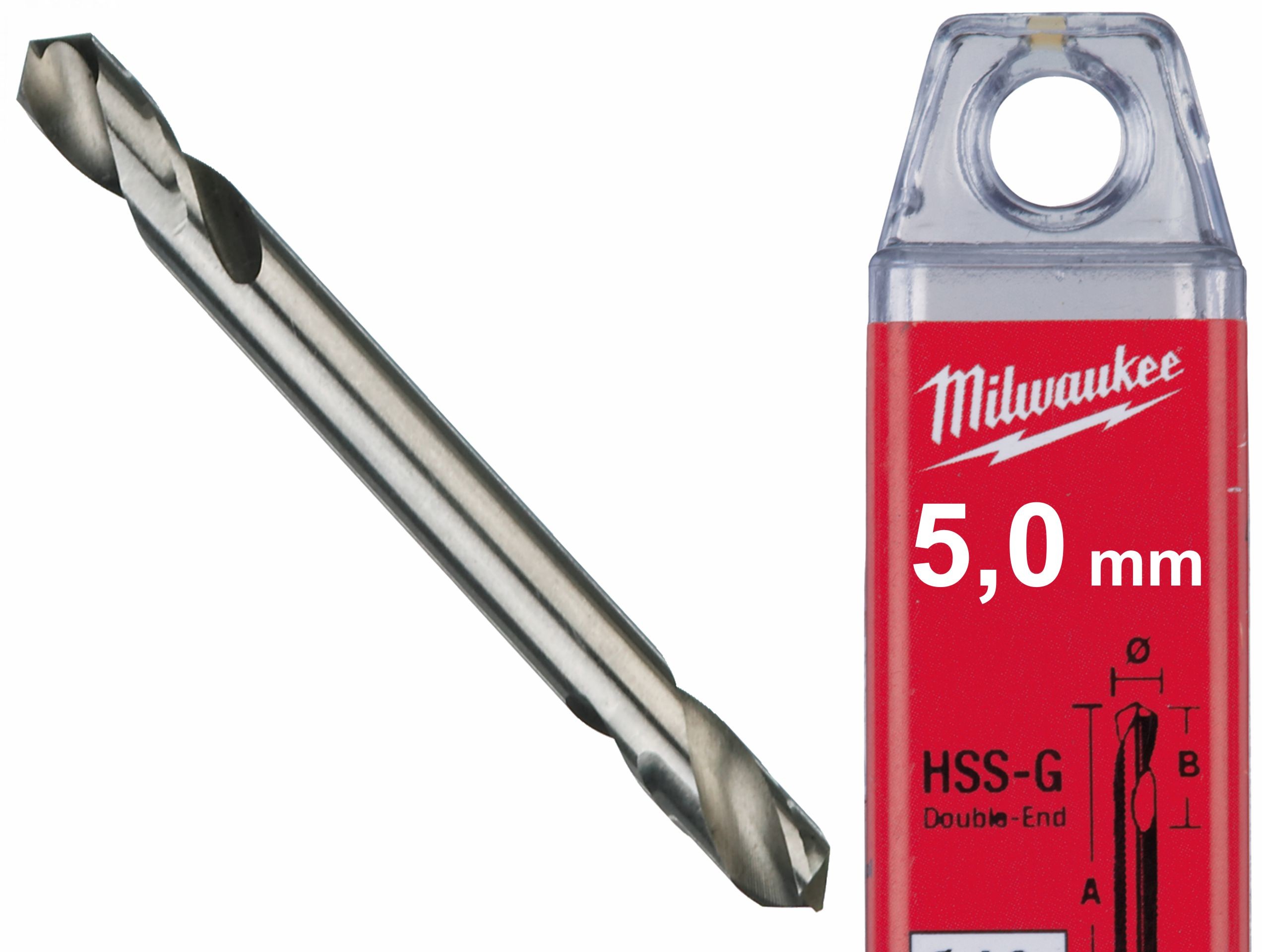 MILWAUKEE Wiertło Dwustronne Do Metalu Nit 5,0 mm