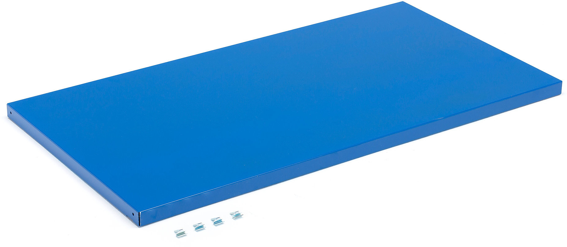 AJ Produkty Półka dodatkowa, gł. 635 mm, obciążenie 100 kg, 1105x575 mm, niebieski