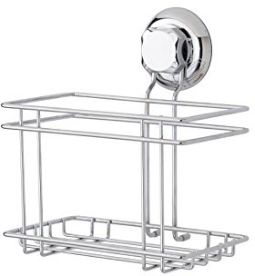 Compactor ran6992 bestlock Kitchen uchwyt na butelki, próżniowe przyssawka system, 18,5 x 13,2 x 20,3 cm, chromowany RAN6992